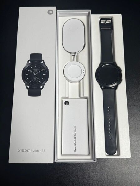Xiaomi Watch S3 スマートウォッチ ブラック 本体 バンド 保護フィルム付き