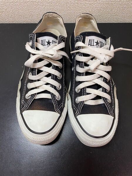 処分価格 CONVERSEシューズ ALL STAR ローカットスニーカー 黒色 ブラック コンバース スニーカー 黒