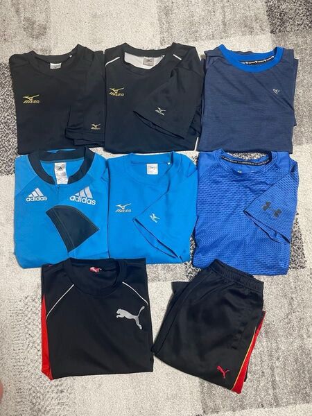 スポーツウェア adidas mizuno PUMA アンダーアーマー 半袖Tシャツ 160cm まとめ売り