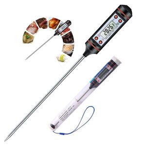 料理温度計 温度計 料理用 調理用 防水 -50℃〜300℃測定 水温計 肉 デジタル 料理 デジタル温度計 速度読