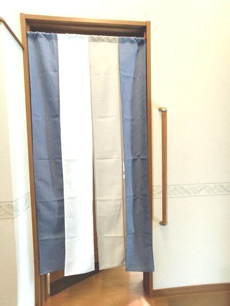 のれん ブルー系 暖簾 170×85cm 中古