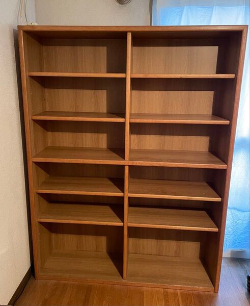 木製本棚 160cm x 120cm x 35cm 収納棚 書棚 飾り棚