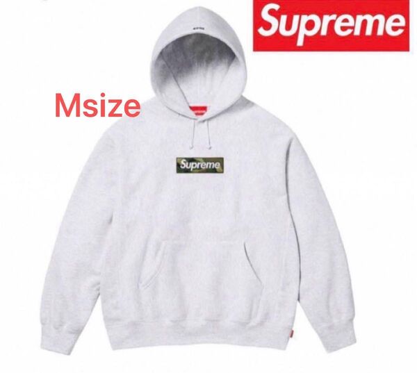 Supreme Box Logo Hooded Sweatshirt Ash Grey (23FW)