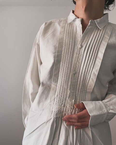 Early 19 century Antique Linen Smock