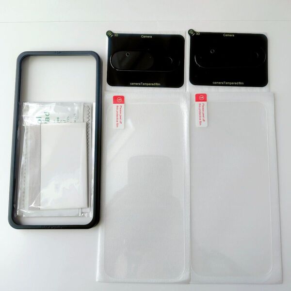 Google Pixel 9 液晶保護フィルム 2枚 ガラスフィルム レンズ保護フィルム 2枚 ガイド枠付き