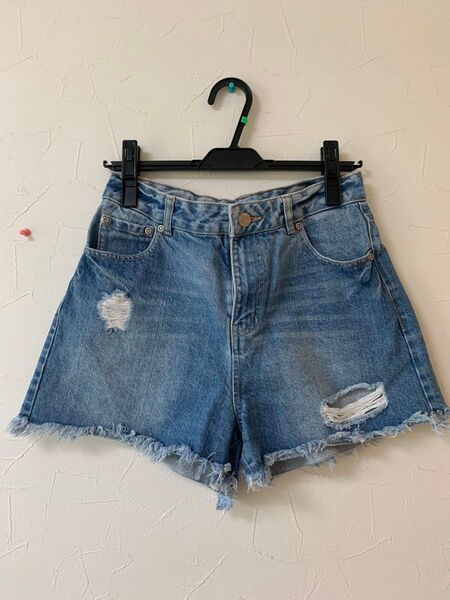 COLZA ダメージデニムショートパンツ L 夏 ハニーズ