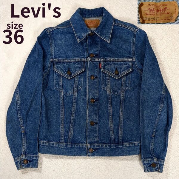 90'S Levi's 4th 70505-0217 デニムジャケット マカオ製 ジージャン Gジャン インディゴ ビンテージ
