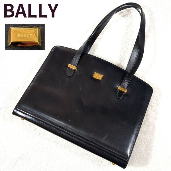 BALLY バリー ハンドバッグ フォーマルバッグ トートバッグ ゴールド金具 手提げ 肩掛け レディース フォーマル ブラック