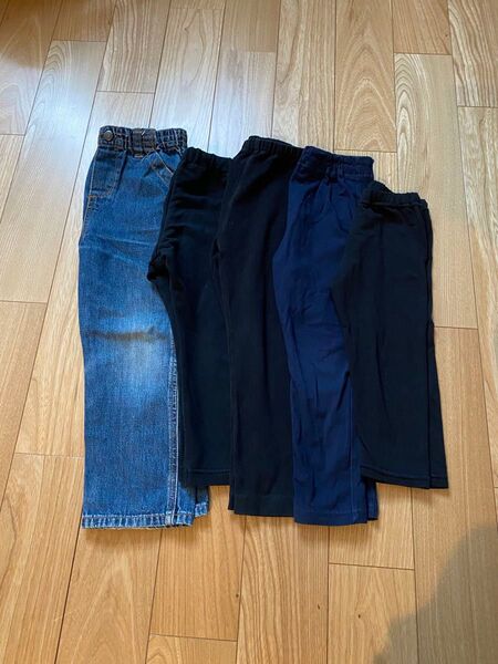 キッズ デニム ズボン レギンス 5本セット ユニクロ