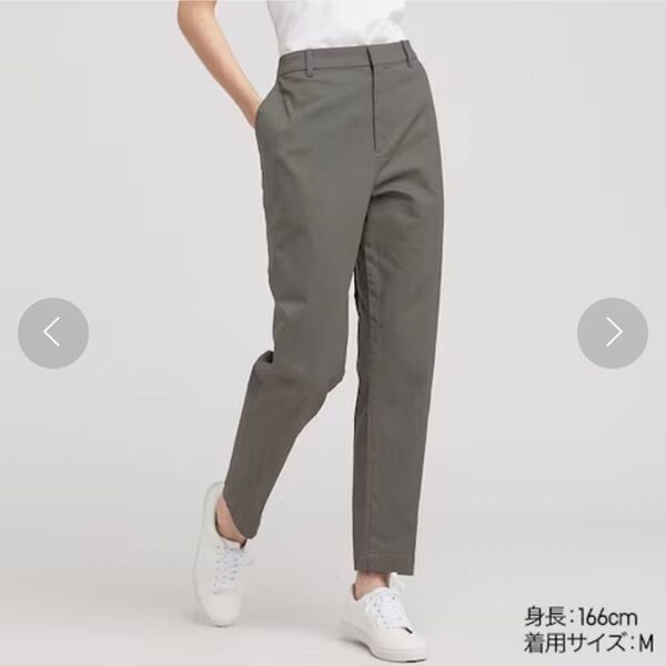 ユニクロ UNIQLO チノパン EZYチノアンクルパンツ L サイズ カーキ