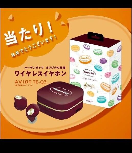 ハーゲンダッツ AVIOT TE-Q3 ワイヤレスイヤホン