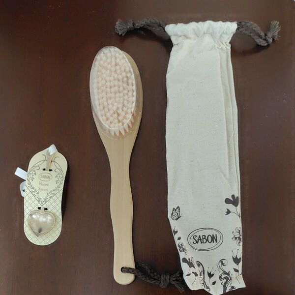 SABON ボディブラシ ハートスプーン 巾着 3点セット 未使用
