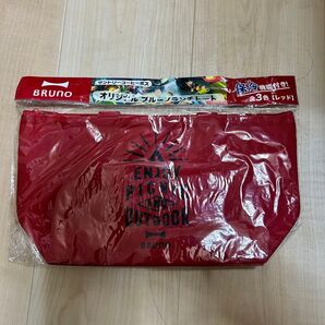 サントリーコーヒーボス オリジナル ブルーノランチトート レッド BRUNO クーラーバック ランチバック エコバッグ