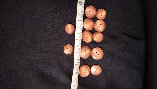 ボタン ピンクオレンジ系 桜色 まとめ売り 12個セット 直径約12mm 20mm