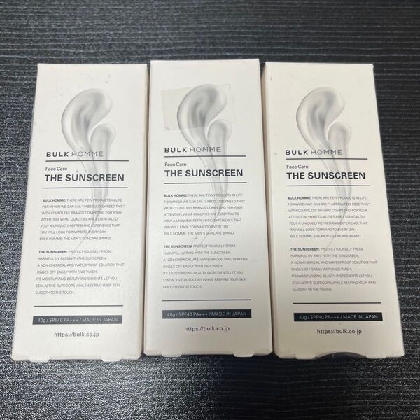 バルクオム BULK HOMME THE SUNSCREEN 日焼け止め SPF40 PA+++ 40g 3個セット