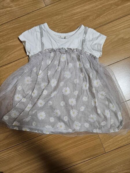 子供服 ベビー 半袖 Tシャツ 花柄 90cm