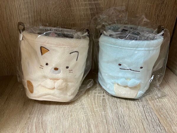 すみっコぐらし堂 ぬいぐるみカップ ねこ、とかげ