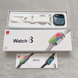 【新品未開封品】スマートウォッチ i8 PROMAX 防水IP67 ホワイト