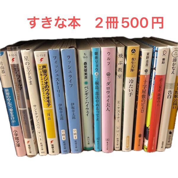 人気文庫本 好きな本2冊売り