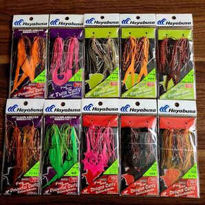 ★タイラバ仕掛け★ラバー&フックセット★ハヤブサ★フリースライド★ ネクタイ スカート