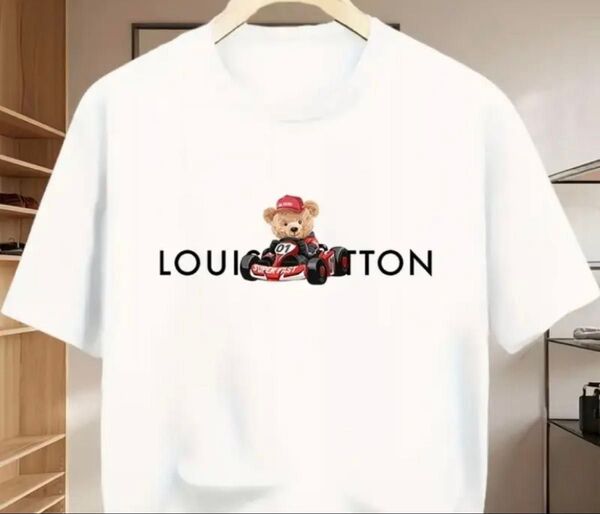 P8◇新品◆パロディTシャツ◆ホワイト◇Lサイズ相当(表記はUS Sサイズですが日本サイズLサイズ相当)