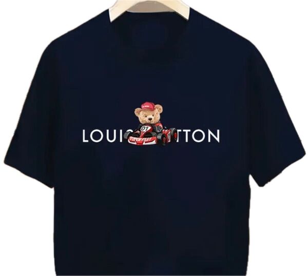 P7◇新品◆パロディTシャツ◆ネイビー◇Lサイズ相当(表記はUS Sサイズですが日本サイズLサイズ相当)