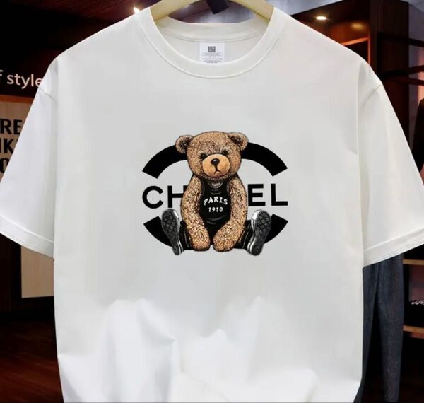 P2M◇新品◆パロディTシャツ◇男女兼用◆ホワイト◇Mサイズ(表記はUS XLサイズですが日本のMサイズ相当)