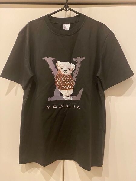 P1◇新品◆パロディTシャツ◆ブラック◇Lサイズ相当(表記はUS Sサイズですが日本サイズLサイズ相当)