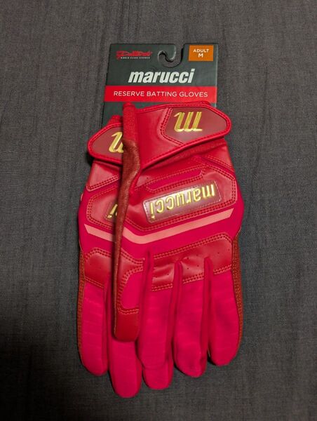 Marucci バッティンググローブ レッド Mサイズ 未使用