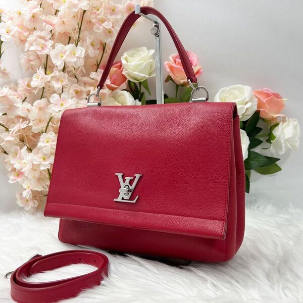 ルイヴィトン LOUIS VUITTON ロックミー2 ハンドバッグ ショルダーバッグ 2WAY M50363 レッド