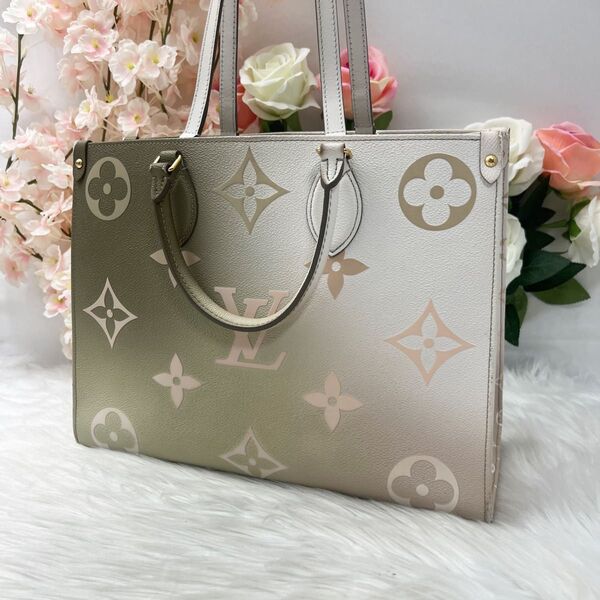 ルイヴィトン オンザゴー MM サンセット 2WAY トートバッグ RFID