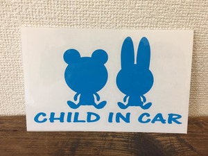 ★在庫整理Sale★■ child in car ■　くま・うさ　ステッカー　シールデコ