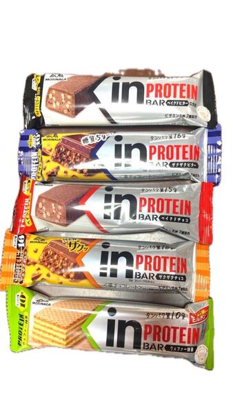 森永 inバー プロテイン 5種5本セット