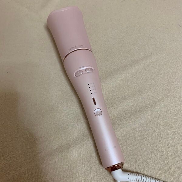 絹女 キヌジョ 自動巻きカールヘアアイロン SC023 ピンク