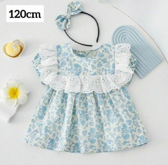 女の子 花柄 トップス 120cm ブラウス カットソー 春夏 子供服 海外子供服