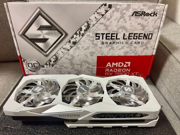 使用短・動作確認済 ASRock RX7800XT Steel Legend 16GB OC