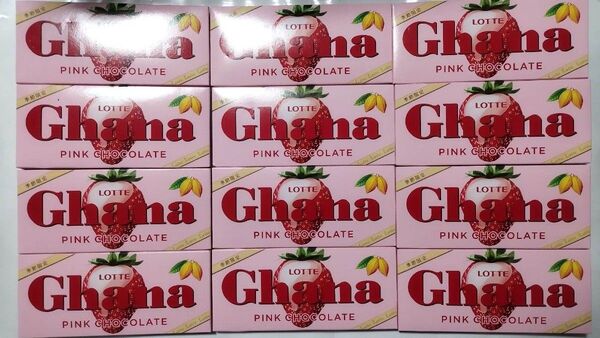 お値下げ!ロッテ ガーナ ピンクチョコレート 12枚 まとめ売り