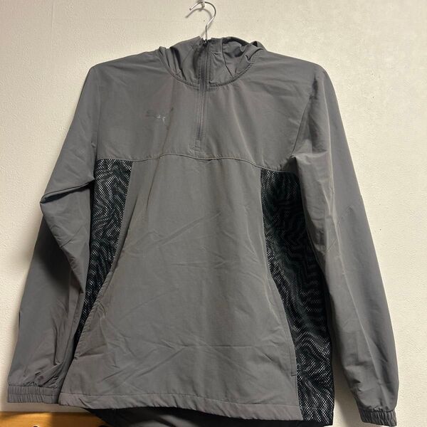 PUMA ハーフジップ パーカー メンズ グレー メッシュ