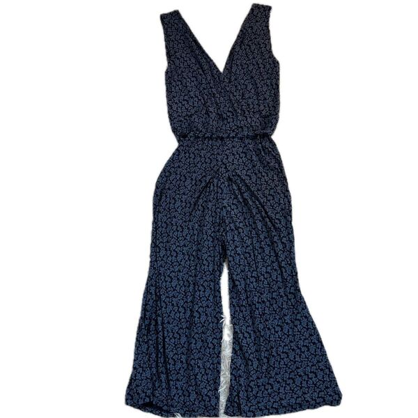 【LAURA ASHLEY】ローラアシュレイ オーバーオール ワンピース つなぎ サロペット オールインワン ノースリーブ パンツ