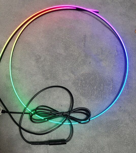 カーLEDアンビエントライト 64色 USB 110cm 2セット
