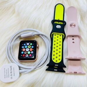 【美品】Apple Watch Series 3 ゴールド バッテリー98% 付属品完備