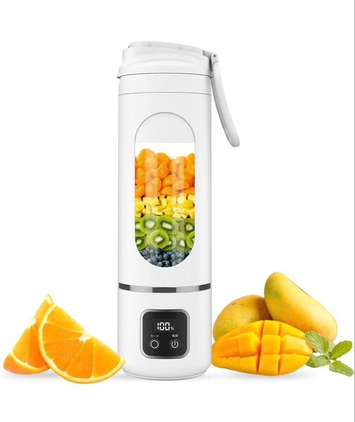 お値引きしました!新品未使用!ジューサーミキサー 回転刃4枚 30000回/分 高速回転 500ml 氷もOK