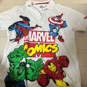 ジャックバニー MARVEL ポロシャツ メンズ サイズ4 白