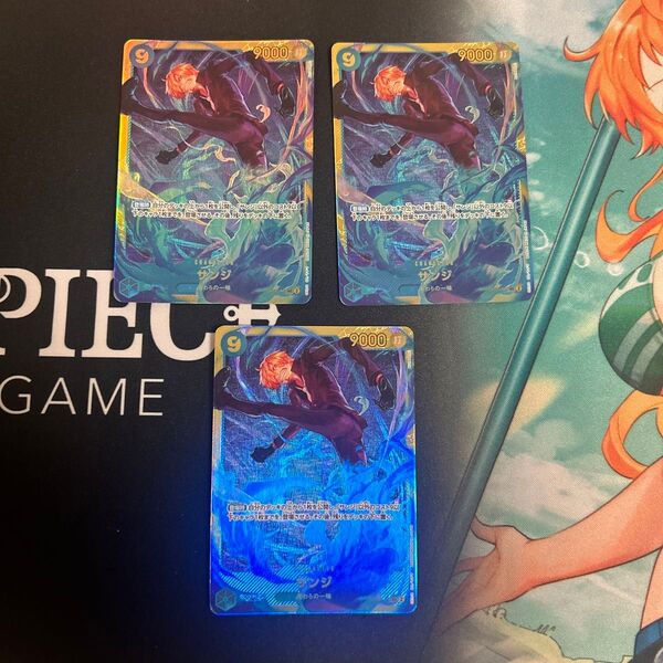 ワンピース カードゲーム サンジ シークレット 3枚。