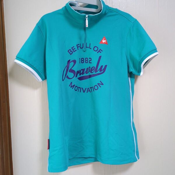 le coq sportif ゴルフシャツ Lサイズ ターコイズ