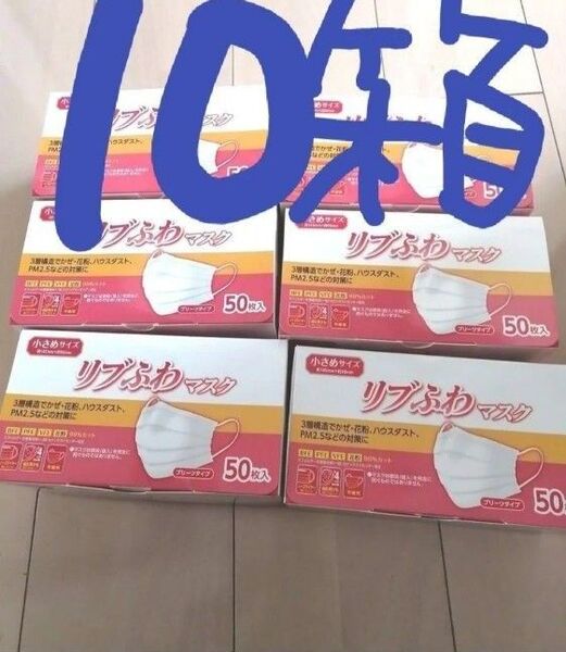 不織布マスク リブふわマスク500枚