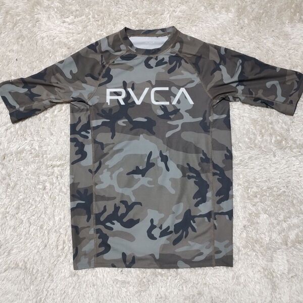 RVCA ラッシュガード Мサイズ 迷彩柄 メンズ カモ柄