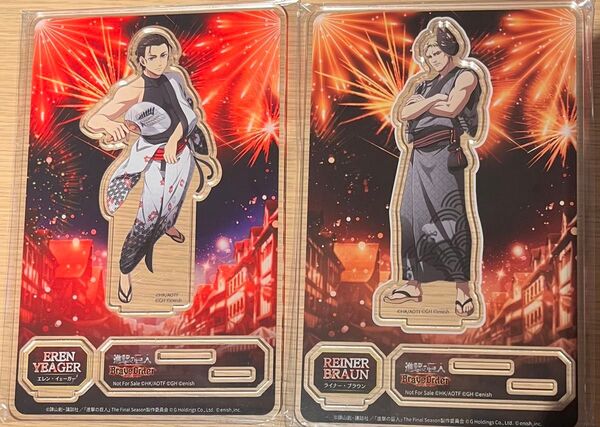 進撃の巨人 BraveOrder ブレオダ ライナー・ブラウン エレン・イェーガー アクリルスタンド