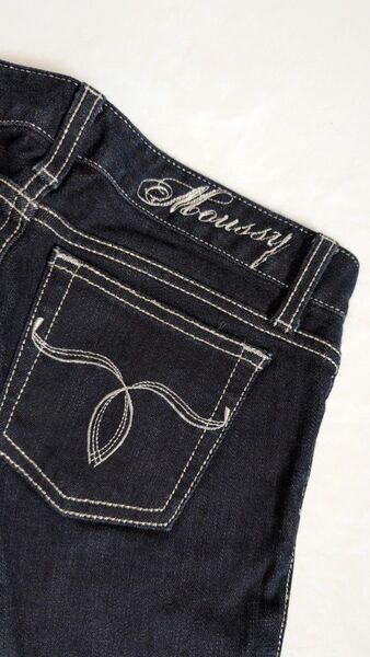 Moussy ダークデニム スキニーデニム 24inch XS