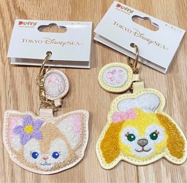 リーナベル クッキーアン キーホルダー 2個セット ディズニーシー キーホルダー 東京ディズニーシー サガラ織り サガラ刺繍